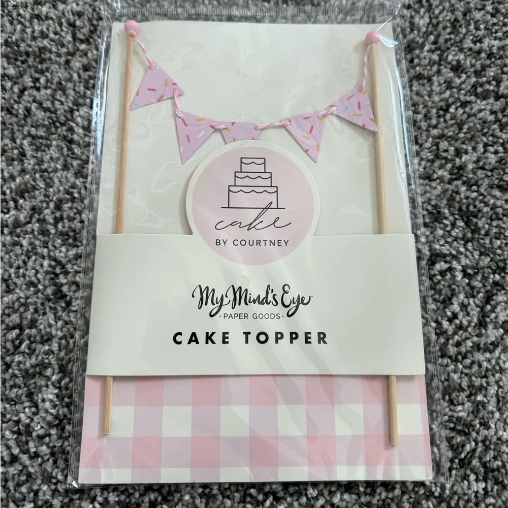 My Mind's Eye Sprinkle Mini Pendant Cake Topper